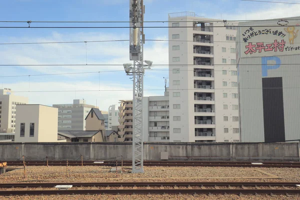 Aus Dem Fenster Gesehen Aus Dem Schnellzug Japan — Stockfoto