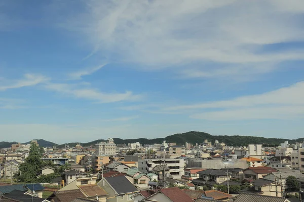 Janela Vista Para Fora Speed Train Japão — Fotografia de Stock