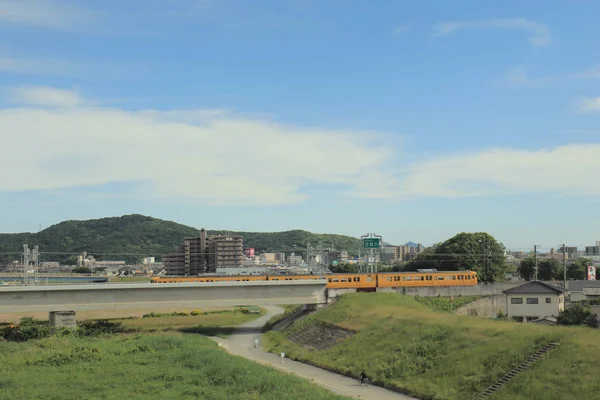 bir görünümü ile ülke tarafında tramvay penceresi