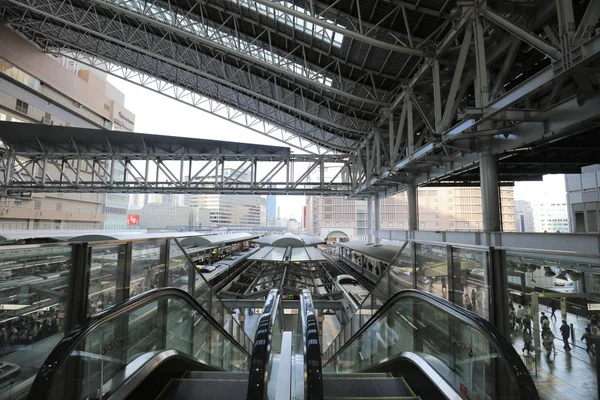 Masivní Osaka Station Japonské Ósace — Stock fotografie