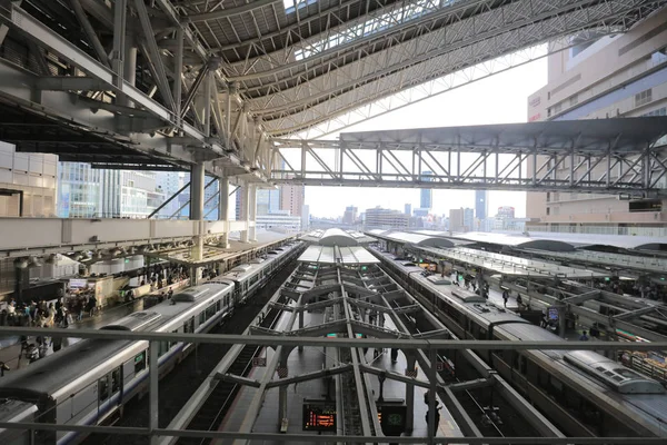 Enorme Estação Osaka Osaka Japão — Fotografia de Stock