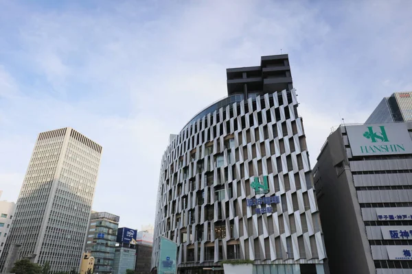 Umeda Bölgesinde Büyük Tren Stasyonu — Stok fotoğraf