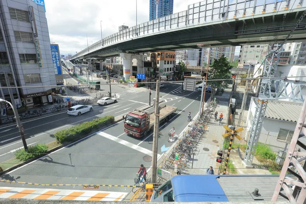 Osaka Loop hattı tramvay pencereden görüntüleme