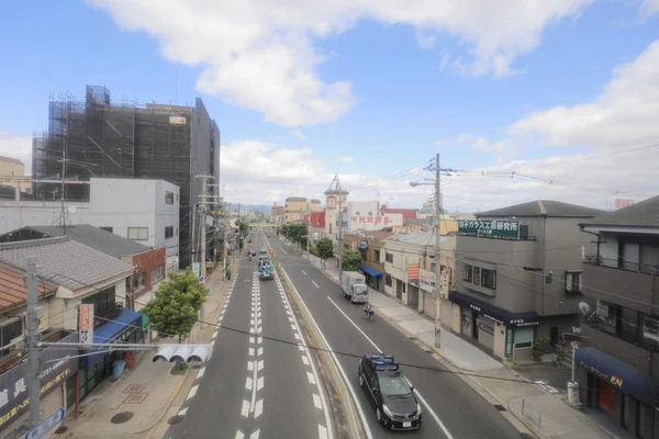 Osaka Loop hattı tramvay pencereden görüntüleme