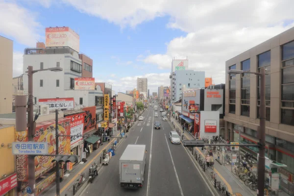 Вид Через Трамвайное Окно Линии Osaka Loop — стоковое фото