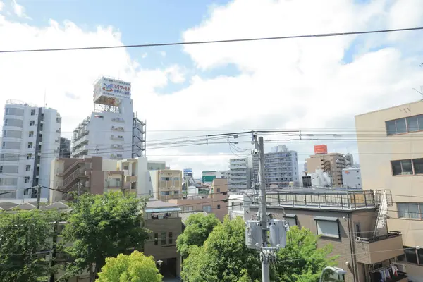 Osaka Loop hattı tramvay pencereden görüntüleme