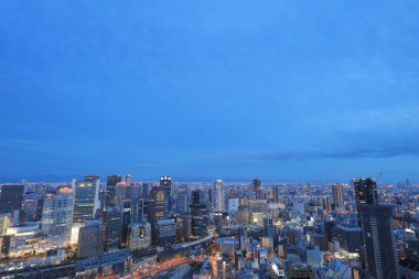 Umeda gökyüzü bina Osaka city Japonya manzaraları