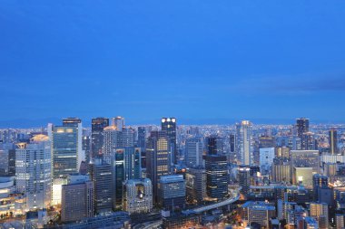 Umeda gökyüzü bina Osaka city Japonya manzaraları