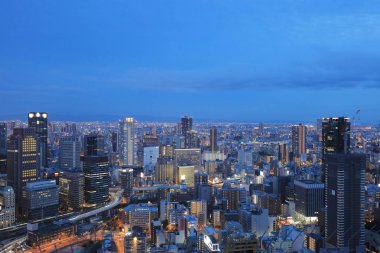 Umeda gökyüzü bina Osaka city Japonya manzaraları