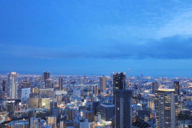 Umeda gökyüzü bina Osaka city Japonya manzaraları