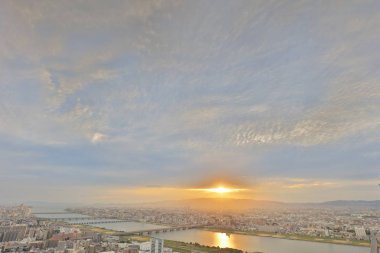 Umeda gökyüzü bina Osaka city Japonya manzaraları