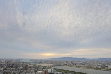 Umeda gökyüzü bina Osaka city Japonya manzaraları
