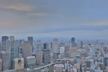 Umeda gökyüzü bina Osaka city Japonya manzaraları