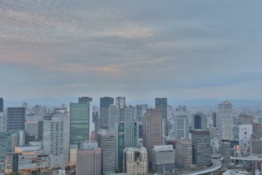 Umeda gökyüzü bina Osaka city Japonya manzaraları