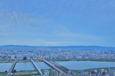 Umeda gökyüzü bina Osaka city Japonya manzaraları