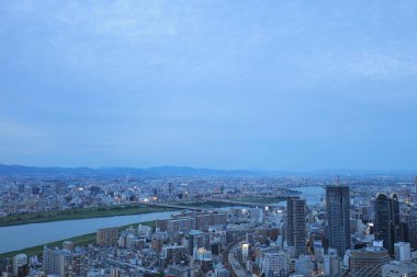 Umeda gökyüzü bina Osaka city Japonya manzaraları