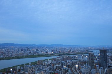 Umeda gökyüzü bina Osaka city Japonya manzaraları