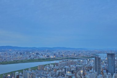Umeda gökyüzü bina Osaka city Japonya manzaraları