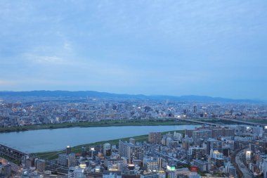 Umeda gökyüzü bina Osaka city Japonya manzaraları