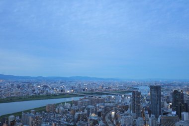Umeda gökyüzü bina Osaka city Japonya manzaraları