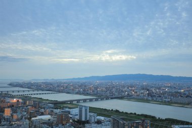 Umeda gökyüzü bina Osaka city Japonya manzaraları