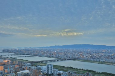 Umeda gökyüzü bina Osaka city Japonya manzaraları