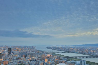 Umeda gökyüzü bina Osaka city Japonya manzaraları
