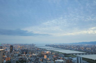 Umeda gökyüzü bina Osaka city Japonya manzaraları