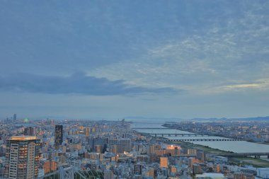 Umeda gökyüzü bina Osaka city Japonya manzaraları