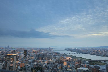 Umeda gökyüzü bina Osaka city Japonya manzaraları
