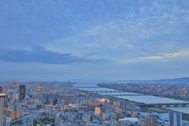 Umeda gökyüzü bina Osaka city Japonya manzaraları