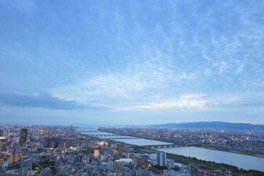 Umeda gökyüzü bina Osaka city Japonya manzaraları