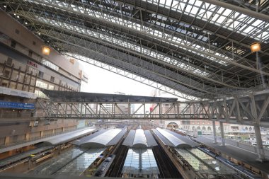 Osaka Jr tren istasyonuna Japonya'nın Osaka.