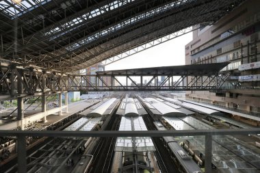 Osaka Jr tren istasyonuna Japonya'nın Osaka.