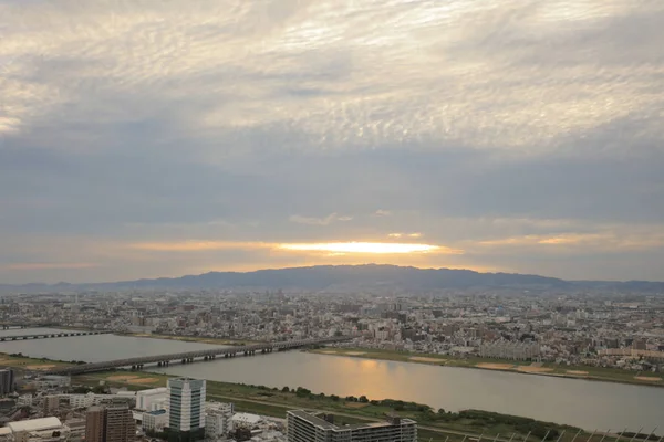 Uitzicht Vanaf Umeda Sky Building Osaka City Japan — Stockfoto
