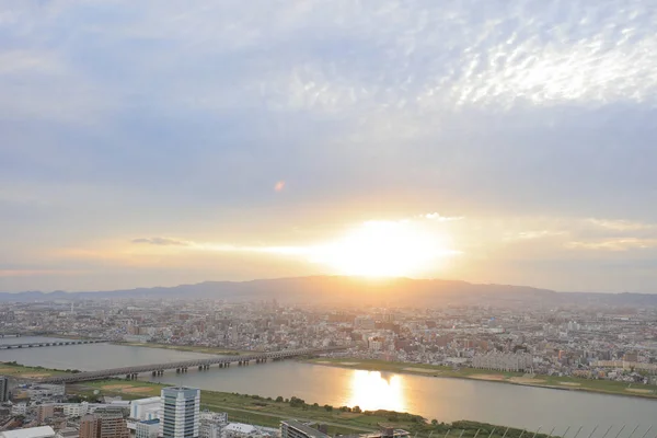 日本大阪梅田蓝天大厦景观 — 图库照片