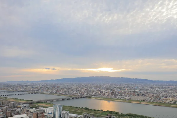 Utsikt Från Umeda Sky Building Osaka City Japan — Stockfoto