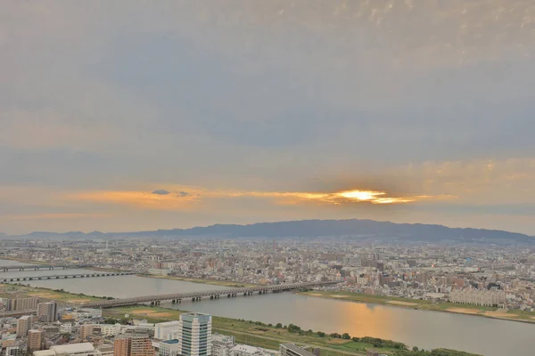 Utsikt Från Umeda Sky Building Osaka City Japan — Stockfoto