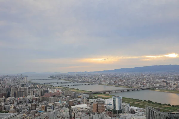 Utsikt Från Umeda Sky Building Osaka City Japan — Stockfoto