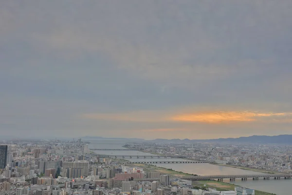 Utsikt Från Umeda Sky Building Osaka City Japan — Stockfoto