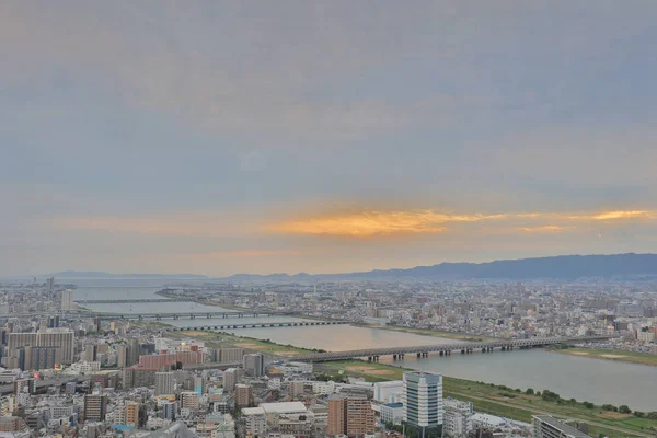 Utsikt Från Umeda Sky Building Osaka City Japan — Stockfoto