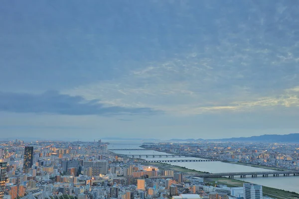 日本大阪梅田蓝天大厦景观 — 图库照片