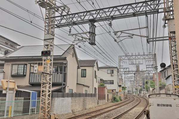 Passaggio Del Treno Fushimi Kyoto — Foto Stock