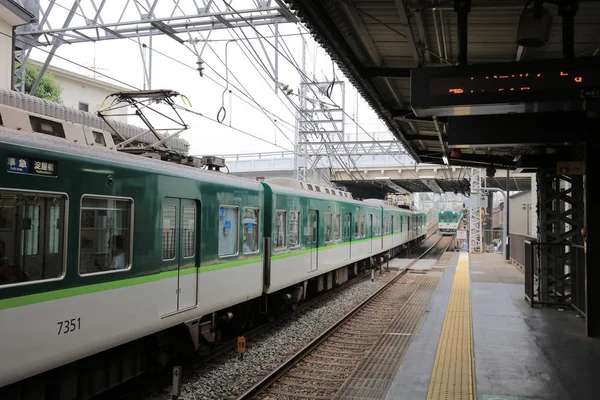 Japonya Şehir Kyoto Demiryolu Syatem — Stok fotoğraf