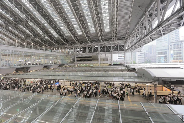 Uma Estação Mais Movimentada Japão Osaka — Fotografia de Stock