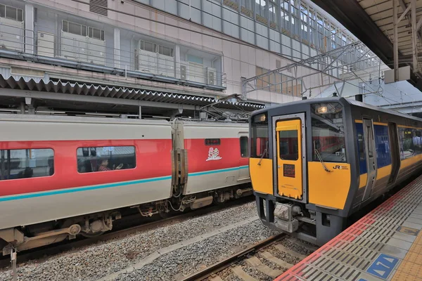Treno Locale Della Compagnia Ferroviaria Giapponese Occidentale — Foto Stock