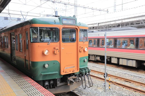 Trem Local Companhia Ferroviária Oeste Japão — Fotografia de Stock