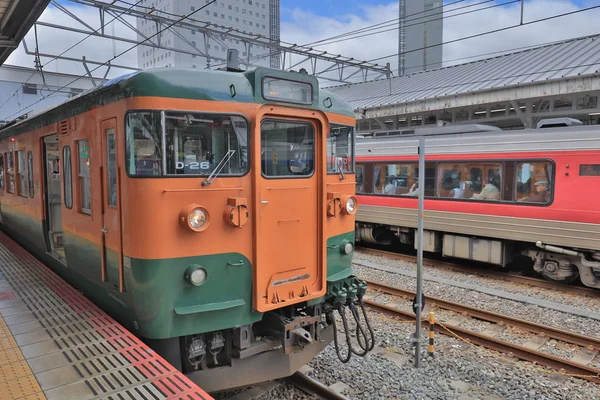 Batı Japonya Demiryolu Şirketi Yerel Tren — Stok fotoğraf