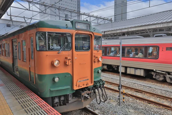 Místní Vlak Západojaponská Železniční Společnost — Stock fotografie