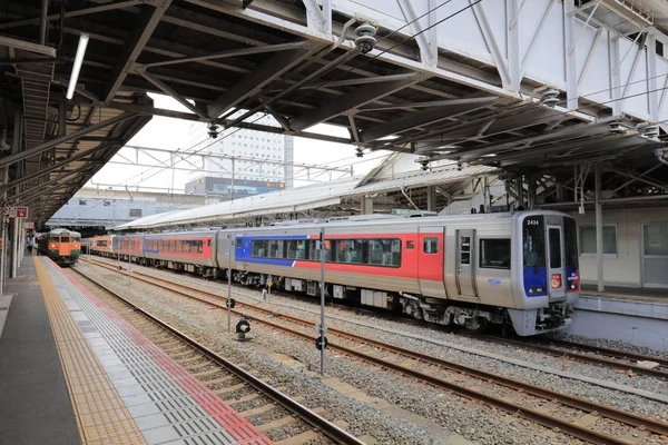 Trem Local Companhia Ferroviária Oeste Japão — Fotografia de Stock